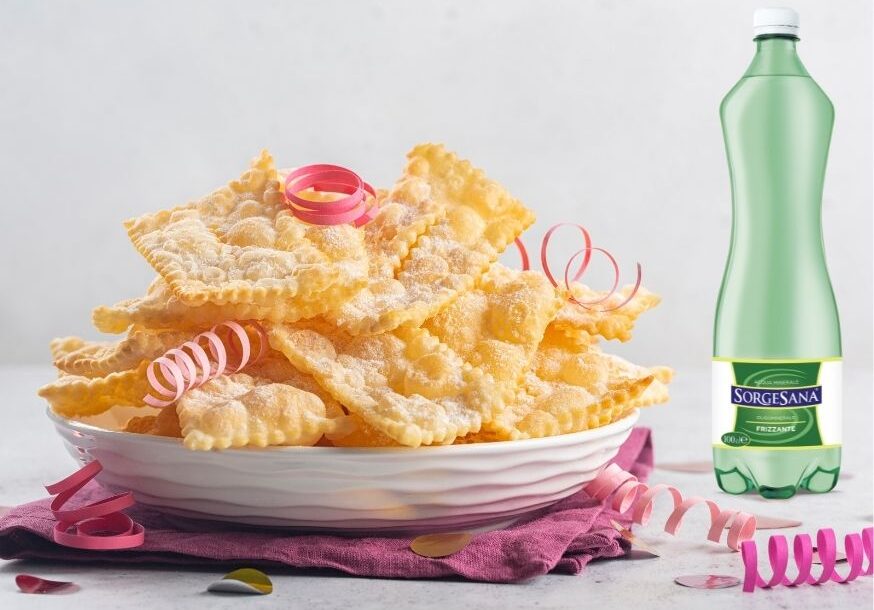 Ricetta Chiacchiere di Carnevale con acqua Frizzante | Acqua Sorgesana Frizzante