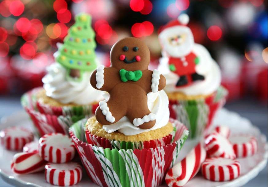 Cupcake al gingerbread per natale | Acqua oligominerale Sorgesana