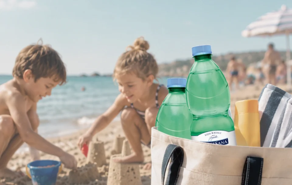 kit-antidisidratazione da mare | acqua Sorgesana